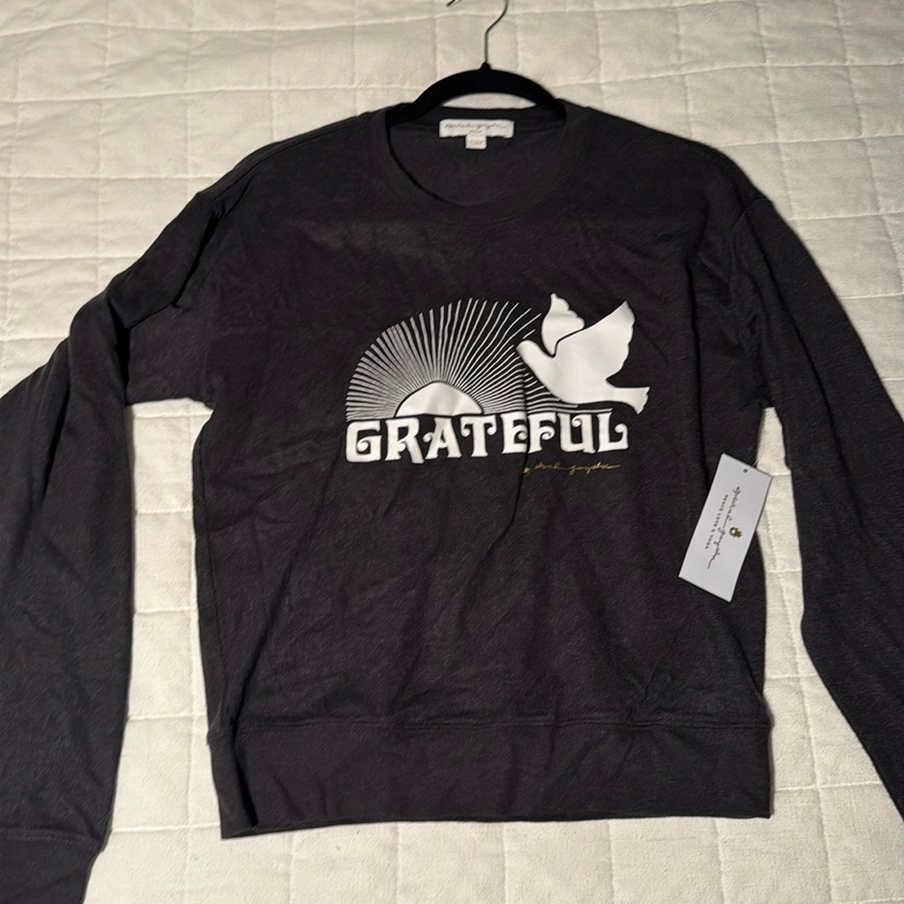 BNWT Grateful Crewneck Savanna Women’s Spiritual Gangster Long Sleeve Top